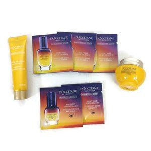 L'occitane Divine Creme & Foaming Cleansing Cream X 2+ Reset serum samples NEW